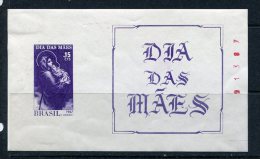 Brazil 1967 Sheet Sc 1048A  MH Madonna And Child - Unused Stamps