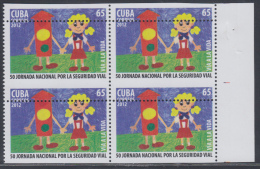 2012.58 CUBA 2012 MNH PERFORATION ERROR. 50 JORNADA SEGURIDAD VIAL .  BLOCK 4 . TRANSIT - Ongetande, Proeven & Plaatfouten