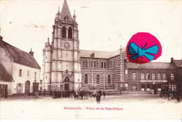 ANNOEULLIN (Nord) - Place De La République - Superbe Carte Animée - Seclin