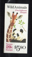 N180- USA- 1992. SC# : 2709a - BOOKLET / CARNET. WILD ANIMALS  FV US$ 5.80 / € 4.40 - 1981-...