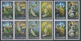 2013.172 CUBA 2013 MNH . AUSTRALIA . FISH , BIRD , KOALA , JUTIA , PAVO REAL , COTORRA , ORNITORRINCO. BLOQUE 4. - Unused Stamps