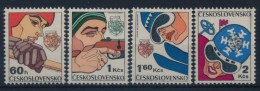 **Czechoslovakia 1977 Mi 2356-59 (4) Sport Hockey Biathlon Ski Jump Skiing MNH - Ungebraucht