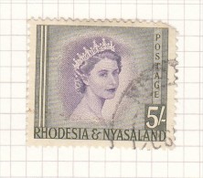 Queen Elizabeth II - 1954 - Rhodésie & Nyasaland (1954-1963)