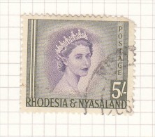 Queen Elizabeth II - 1954 - Rodesia & Nyasaland (1954-1963)