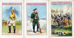 CHROMOS CHOCOLAT  DUROYON & RAMETTE  CAMBRAI  Russie , Chevalier Garde,Grenadier ,Hussards De La Mort  (lot De 3) === - Duroyon & Ramette