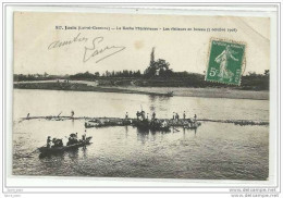 JUSIX(47)canton De Meilhan-1906-la Roche Mystérieuse-les Visiteurs En Bateau(7/10/1906) - Meilhan Sur Garonne