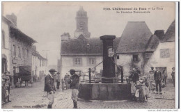 CHATEAUNEUF DU FAOU(29)neuve-la Place-la Fontaine Monumentale-VILLARD - Châteauneuf-du-Faou