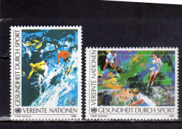 UNITED NATIONS AUSTRIA VIENNA WIEN - ONU - UN - UNO 1988 HEALTH IN SPORTS SALUTE NELLO SPORT MNH - Ungebraucht