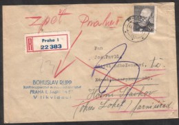 C00734 - Czechoslovakia (1952) Praha 1 / Kdyne / Horni Slavkov - Lettres & Documents