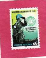 UNITED NATIONS AUSTRIA VIENNA WIEN - ONU - UN - UNO 1989 PEACE KEEPING FORCES FORZE MANTENIMENTO PACE MNH - Autres & Non Classés