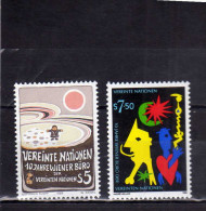 UNITED NATIONS AUSTRIA VIENNA WIEN - ONU - UN - UNO 1989 PAINTINGS QUADRI DIPINTI MNH - Autres & Non Classés