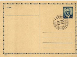 1616 Entero Postal  Brno 1946 Checoslovaquia - Cartoline Postali