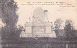 Lo-Reninge.  -  Monument.... 1914-1917 (uit Plakboek En Enkel Voorzijde) - Lo-Reninge