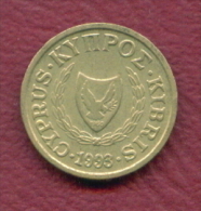 F3205 / - 1 Cent - 1993  - Cyprus Chypre Zypern - Coins Munzen Monnaies Monete - Chipre