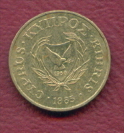 F3206 / - 1 Cent - 1985  - Cyprus Chypre Zypern - Coins Munzen Monnaies Monete - Cyprus