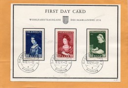 Saar 1956 FDC - FDC