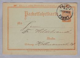 Heimat DR Privatpost Berlin 1888-02-11 2Pf. Ganzsache - Private & Local Mails