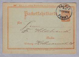 Heimat DR Privatpost Berlin 1888-02-11 2Pf. Ganzsache - Privatpost