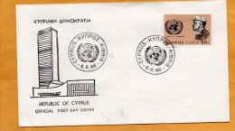 Cyprus 1966 FDC - Brieven En Documenten