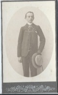 Photo De Jeune Homme /en Pied/ Avec Canotier/Photographe Anonyme/Vers 1900   PH189 - Anonieme Personen