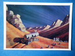 Illustration By Cosmonaut A. Leonov And A. Sokolov - In A Martian Crater - Space - Russia USSR - 1973 - Unused - Raumfahrt