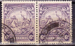 Barbados, 1938, SG 254, Used Pair - Barbades (...-1966)