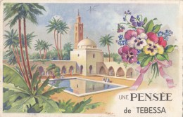 B81217 Une Pensee De Tebessa Algeria  Front/back Image - Tébessa