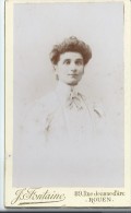 Photo De Femme/Portrait/ En Chemisier/J. Fontaine /Rouen Vers 1900   PH191 - Anonieme Personen