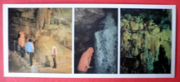 Sataplia Cave - Speleologist - Stalagmite - Waterfall  Caves Of Ancient Colchis - Kutaisi - 1988 - USSR Georgia - Unused - Géorgie