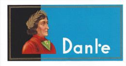 Etiquette  Boite De Cigares -   Dante   -   19.2 X 9.5 Cm - Etichette