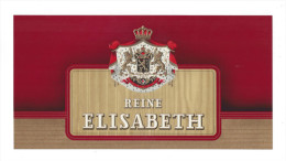 Etiquette  Boite De Cigares -   Reine Elisabeth  -   23.3 X 12.2 Cm - Etiquettes