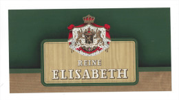 Etiquette  Boite De Cigares -   Reine Elisabeth  -   23.3 X 12.2 Cm - Etiquettes