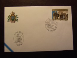 SAN MARINO 2011 BENEDETTO 1 € USATO FDC - Gebruikt