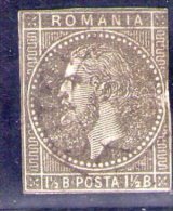 1879 - CHARLES I / Montrer Bucarest II  Mi No 48 U (NON DENTELE) édition Limitée RAR - 1858-1880 Moldavia & Principato