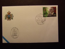 SAN MARINO 2011 EINAUDI 3,30 €  USATO FDC - Gebruikt