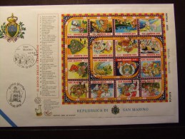 SAN MARINO 2003 NATALE BF  USATO FDC - Gebruikt