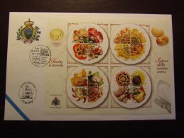 SAN MARINO 2003 LA CUCINA BF  USATO FDC - Used Stamps