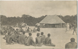 Carte Photo Maradi Les Saras Attendent La Paye Travailleurs Noirs Nus Exploitation Coloniale - Gabon