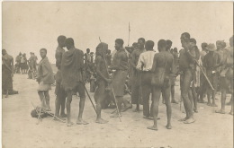 Carte Photo Maradi Groupe De Saras Hommes Noirs Nus String - Gabon