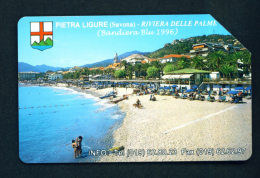 ITALY - Urmet Phonecard  Pietra Ligure  Issue/Tirage 99,000  Used As Scan - Openbare Reclame