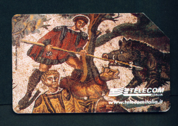 ITALY - Urmet Phonecard  Roman Mosaic  Issue/Tirage 230,000  Used As Scan - Public Advertising