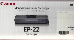 1 TONER CANON EP-22 CARTRIDGE MONOCHROME LASER NEUF FERMETURE MAGASIN - Printing & Stationeries