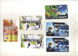 - FRANCE . LOT DE 6 TELECARTES COLLECTION STREET CULTURE 2 . DOUBLES DE COLLECTION . - Collezioni