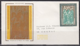 = Sur Enveloppe N°214 Retable De La Chapelle De Saint Jean De Caselles 30c De 1971 - Brieven En Documenten