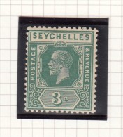 King George V - 1917 - Postage & Revenue - Seychelles (...-1976)