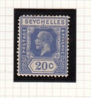 King George V - 1917 - Postage & Revenue - Seychelles (...-1976)