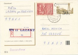 I2851 - Czechoslovakia (1981) 972 11 Lazany Pri Prievidzi (recommended Makeshift Label) - Brieven En Documenten