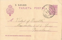 7958. Entero Postal SAN JUAN De Las ABADESAS (Gerona) 1929. Alfonso XIII Vaquer - 1850-1931