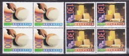 N° 1818 Et 1819 Gastronomie: Le Fromage: Fabrication Artiosanale , Noix, Raisins, Figues: Série En Bloc De 4 Timbres - Ongebruikt