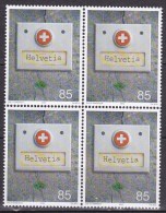 N° 1801 Ding Dong Helvetia Par L´Humoriste Emil Steinberger: Bloc De 4 Timbres - Unused Stamps